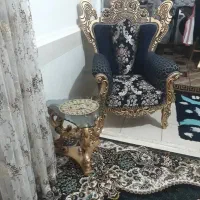 مبل سلطنتی(چوبی)۷نفره|مبلمان خانگی و میز عسلی|زابل, |دیوار