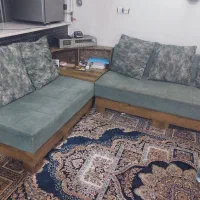 یکدست مبل ال و میز غذاخوری وشش عد صندلی|مبلمان خانگی و میز عسلی|شیراز, دلگشا|دیوار