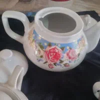 قوری و قندان چینی|قوری، کتری، قهوه‌ساز دستی|هشتگرد, شهرک ولیعصر (مصلی)|دیوار