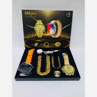 پک مردانه 8تیکه ساعت هوشمند و استیل