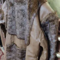 پالتو کتی چرم وخز اصل|لباس|الشتر, |دیوار