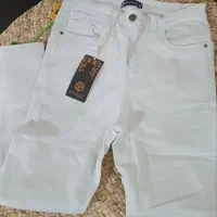 شلوارلی سفید لوله قد90|لباس|خمین, |دیوار