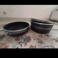 قابلمه و ماهیتابه بزرگ تفلون سایز ۳۲