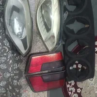 طاقچه سه بعدی پراید یک جفت چراغ جلو برلیانس