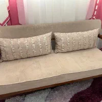 حراج مبل مینیمال کرم قهوه ای