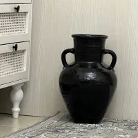 گلدان سفالی مشکی