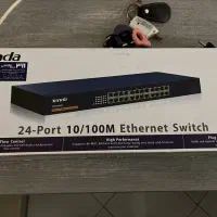 سوئیچ شبکه 24 پورت Tenda TEH2400M سالم و تمیز