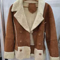 کاپشن چرم طبیعی اروپایی|لباس|کازرون, |دیوار