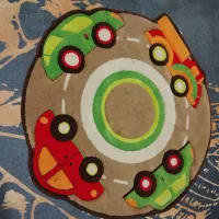 فرش گرد زربافت یک در یک در حدنو