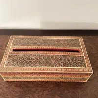 جا دستمال کاغذی خاتم کاری|کلکسیون اشیاء عتیقه|تهران, ونک|دیوار