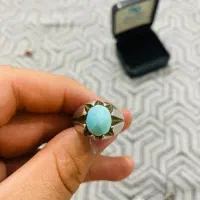 انگشتر فیروزه اصل نیشابور نقره