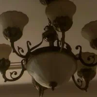 لوستر شش شاخه برنز