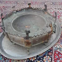 منقل برنجی روسی ۸ پایه|کلکسیون اشیاء عتیقه|تهران, سنگلج (شاپور)|دیوار