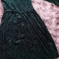 پیراهن مخمل آمریکایی سبز زمردی