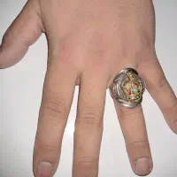 انگشتر نقره دست ساز|کلکسیون اشیاء عتیقه|قروه, |دیوار