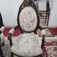 مبلمان 9 نفره نو نو به همراه میز بزرگ و عسلی چوبی|مبلمان خانگی و میز عسلی|شهرکرد, |دیوار