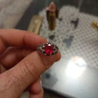 انگشتر نقره نگین دار طرح جدید|زیورآلات و اکسسوری|محمدشهر, شهرک پیام (مهرالبرز)|دیوار