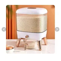 جا برنجی شفاف 10 کیلویی دکمه‌دار|ظروف نگهدارنده، پلاستیکی، یک‌بارمصرف|سیرجان, |دیوار