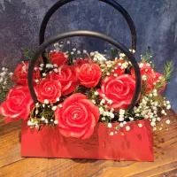 شمع گل خاص و زیبا...باکس گل هدیه ی خاص و ماندگار|صنایع دستی و سایر لوازم تزئینی|اهواز, پادادشهر|دیوار