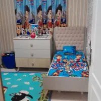 سرویس تخت وکمد چوب کامل کودک