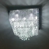 لوستر ۶۰ در ۶۰ کریستالی، لوستر اتاقی، سقفی،اباژور