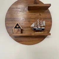 شلف ۲طبقه تمام چوب