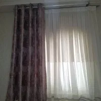 پرده حریر با کنار پرده