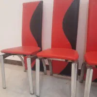 صندلی استیل چرم|میز و صندلی غذاخوری|بروجرد, |دیوار