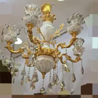 لوستر به روز اصل برنز آبکاری طلایی نوع صفر