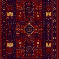 فرش ماشینی طرح هندسی