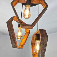 لوستر چوبی
