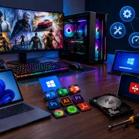 نصب بازی، ویندوز و نرم‌افزار، خدمات کامپیوتری