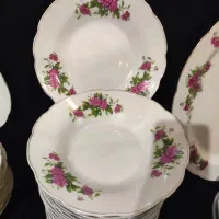 سرویس گل سرخی|ظروف سرو و پذیرایی|ساوه, |دیوار