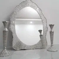 آینه و شمعدان طرح نقره