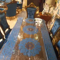 مبلمان و ناهارخوری ۷ نفره استیل در حد نو|مبلمان خانگی و میز عسلی|تهران, سازمان برنامه شمالی|دیوار