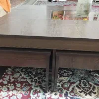 میز سالم قهوه ای چهار تامیز تو خودش است|مبلمان خانگی و میز عسلی|کاشمر, |دیوار