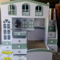 تخت کودک کلبه سوپر دوبل