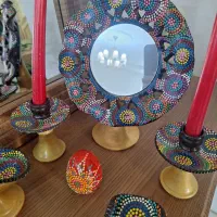 هفت سین نقطه کاری و مینا کاری کامل