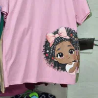 تیشرت چاپ دختر و ببعی|لباس|یزد, |دیوار
