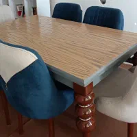 میز ناهارخوری ۶نفره|میز و صندلی غذاخوری|سمیرم, |دیوار