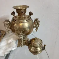 سماور دله قهوه جوش برنجی برنزی ظروف آشپزخانه