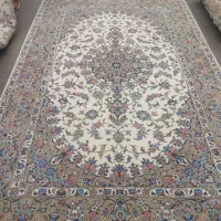 فرش دستباف (بساک )جفت۶ متری اعلای یزد۲ رنگ ابریشم|فرش|کرج, نوروزآباد|دیوار