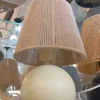 لوستر و آباژور رومیزی رافیا|لوستر و چراغ آویز|کرج, دهقان ویلا|دیوار