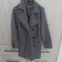 مانتو رنگ طوسی جنس ژاکارد و کت آجری|لباس|باقرشهر, |دیوار