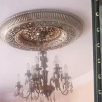 دور لوستری و لوستر استیل ۱۲ و ۲۴ شاخه|لوستر و چراغ آویز|اصفهان, آبشار|دیوار