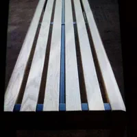 نیمکت پایه فلزی رویه چرم و چوب|صندلی و نیمکت|تهران, خلیج فارس|دیوار