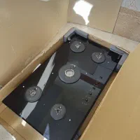 گاز ۵ شعله شیشه‌ای تِکا (Teka) اتریش، در حد نو