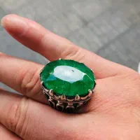 انگشتر زمرد پنجشیر 33 قیراط کیفیت عالی