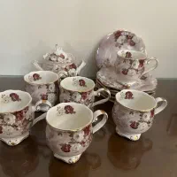 سرویس چای خوری لمونژ با قندان|ظروف سرو و پذیرایی|تهران, اختیاریه|دیوار