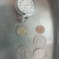 سکه قدیمی ساعت جیبی